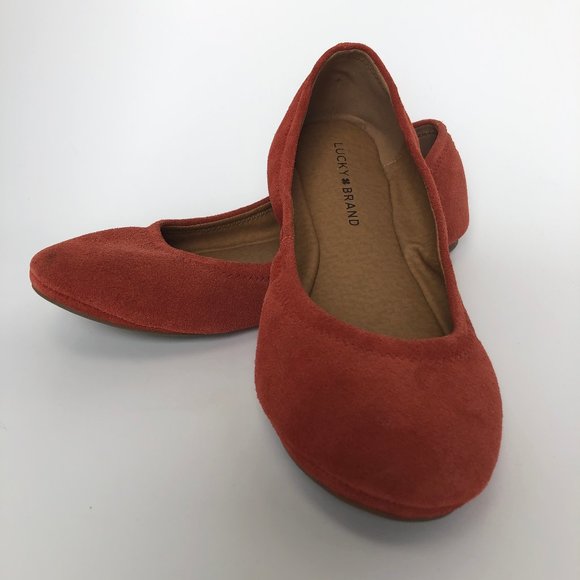 Lucky Brand Shoes - LUCKY BRAND Elysia Bittersweet Suede Ballet Flats